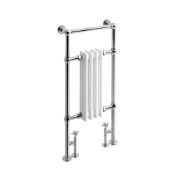 PALLET TO CONTAIN 3 X NEW AND BOXED Traditional White Slimline Towel Rail Radiator -952x479mm. RT31.