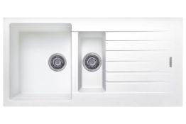 (N5) PALLET TO CONTAIN 6 X BOXED TEKA UNIVERSO 45 GT WHITE KITCHEN SINKS. RRP £250 EACH