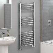 PALLET TO CONTAIN 4 X New 1200x500mm - 20mm Tubes - Rrp £233.99 EACH. Chrome Curved Rail Ladder