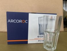 8 X BRAND NEW PACKS OF 6 ARCOROC GRANITY 31CL GLASSES