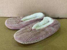 96 X BRAND NEW PAIRS OF CHENILLE PINK SLIPPER SOCKS IN 4 BOXES