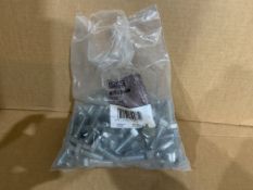 12 X PACKS OF 50 EASY FIX M16 X 35MM HEX BOLTS