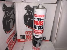 36 X BRAND NEW BOXED EVO-STIK THE DOGS B*LL*OCKS ADHESIVE AND SEALANT GREY (PRODUCTION DATE DECEMBER