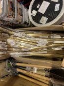 LARGE QUANTITY OF STAINLESS STEEL CURVED BRASS COVER STRIPS