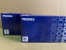 10 X PACKS OF 100 PRODEX VINYL DISPOSABLE GLOVES