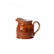 3 X BRAND NEW PACKS OF 12 STEELITE CRAFT PORER TERRACOTTA 85ML P2ED MILK JUG RRP £85 PER PACK