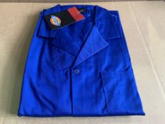 8 X BRAND NEW DICKIES ROYAL BLUE WAREHOUSE COATS SIZE 2XL