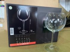4 X BRAND NEW PACKS OF 6 CHEF AND SOMMELLIER 58CL CABERNET WINE GLASSES
