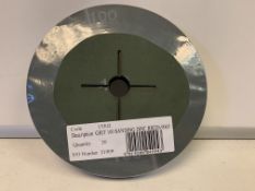 20 X BRAND NEW PACKS OF 20 GRIT 100 SANDING DISCS IN 2 BOXES