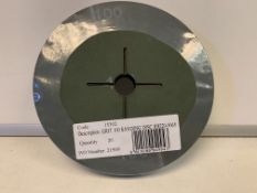 20 X BRAND NEW PACKS OF 20 GRIT 100 SANDING DISCS IN 2 BOXES