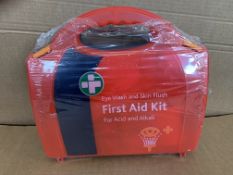 16 X BRAND NEW EYE WASH AND SKIN FLUSH FIRST AID KITS FOR ACID AND ALKALI