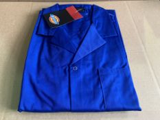 8 X BRAND NEW DICKIES ROYAL BLUE WAREHOUSE COATS SIZE 2XL