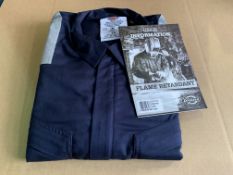 6 X BRAND NEW DICKIES FLAME RETARDANT NAVY BLUE COVERALLS SIZE 42R