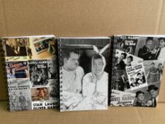 APPROX 160 X BRAND NEW LAUREL AND HARDY NOTEPADS IN 2 BOXES (DESIGNS MAY VARY)