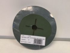 20 X BRAND NEW PACKS OF 20 GRIT 100 SANDING DISCS IN 2 BOXES (1265/25)