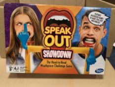 12 X BRAND NEW HASBRO GAMING SPEAK OUT SHOWDOWN GAMES IN 3 BOXES (1312/25)