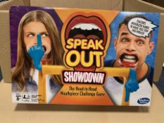 12 X BRAND NEW HASBRO GAMING SPEAK OUT SHOWDOWN GAMES IN 3 BOXES (1314/25)