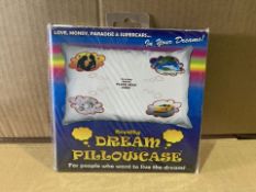 96 X BRAND NEW NOVELTY DREAM PILLOWCASES IN 2 BOXES (360/25)