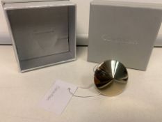 CALVIN KLEIN GOLD COLOURED FASHION RING WITH DISPLAY BOX (15/25)