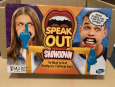 12 X BRAND NEW HASBRO GAMING SPEAK OUT SHOWDOWN GAMES IN 3 BOXES (1313/25)