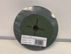 20 X BRAND NEW PACKS OF 20 GRIT 100 SANDING DISCS IN 2 BOXES (1266/25)