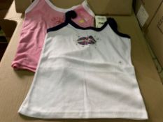 (NO VAT) 28 X BRAND NEW ASSORTED CHILDRENS ENGLAND AND UNION JACK STYLE VEST/TOPS (1223/25)