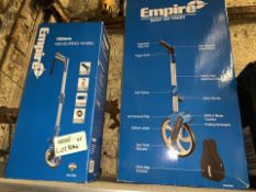 1 X EMPIRE 150MM MEASURING WHEEL AND 1 X EMPIRE 320MM MEASURING WHEEL (1084/25)