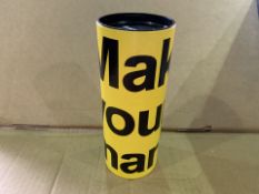 22 X BRAND NEW MAKE YOUR MARK T SHIRTS IN INDIVIDUAL TUBES (1224/25)