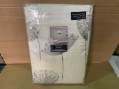 12 X NEW PACKAGED 66x54 INCH FULLY LINED CURTAIN SETS