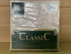 60 x NEW PACKAGED CLASSIC COLLECTION LUXURY JACQUARD OXFORD PILLOW CASES