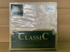 80 x NEW PACKAGED CLASSIC COLLECTION LUXURY JACQUARD OXFORD PILLOW CASES