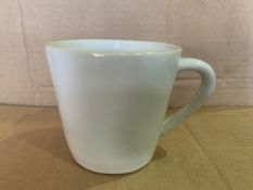 11 X BRAND NEW PACKS OF 6 WHITE RUSTIC NATURAL RIM TEACUPS 0.19L