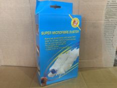 48 X BRAND NEW PACKS OF 3 SUPER MICROFIBRE DUSTERS