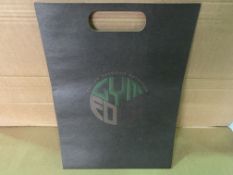 540 x HIGH QUALITY BLACK CRAFT PAPER BAGS