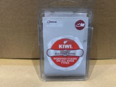 360 X NEW PACKS OF 4 KIWI INSTANT CLEANING WIPES - REMOVES STAINS ON ALL SHOE TYPES