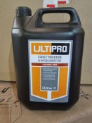 40 x NEW 5L TUBS OF ULTIPRO FROST PROOFER & ACCELERATOR - CHLORIDE-FREE