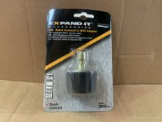 100 X BRAND NEW EXPAND IT PWA307 QUICK CONNECT TO M22 PRESSURE WASHER ADAPTOR MAX 250 BAR