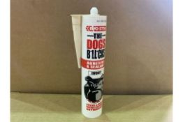 72 X BRAND NEW BOXED EVO-STIK THE DOGS B*LL*OCKS ADHESIVE AND SEALANT IVORY (PRODUCTION DATE