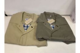 10 X NEW PACKAGED PETER CHRISTIAN LUXURY JACKETS - SIZES MAY VARY. RRP £60 EACH