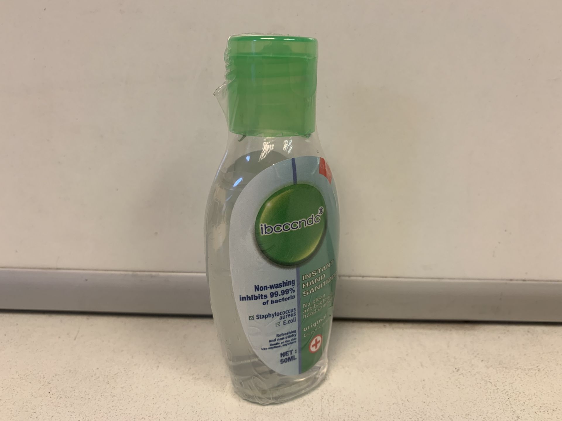 400 X NEW SEALED 50ML INSTANT HAND SANITISER. NON WASHING INHIBITS 99.9% OF BACTERIA.