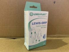 280 X BRAND NEW LEWIS PLAST TUBULAR SUPPORT BANDAGES IN VARIOUS SIZES