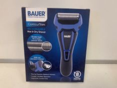 4 X NEW BOXED BAUER PROFESSIONAL CONTOURTRIM WET & DRY SHAVERS.
