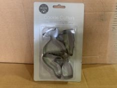 144 X BRAND NEW COOKIE CUTTER SETS IN 4 BOXES