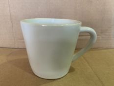 11 X BRAND NEW PACKS OF 6 WHITE RUSTIC NATURAL RIM TEACUPS 0.19L