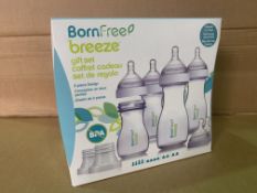 8 X NEW BOXED BORN FREE BREEZE BOTTLE & TEET GIFT SETS