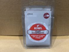 360 X NEW PACKS OF 4 KIWI INSTANT CLEANING WIPES - REMOVES STAINS ON ALL SHOE TYPES