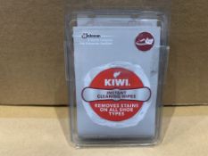 360 X NEW PACKS OF 4 KIWI INSTANT CLEANING WIPES - REMOVES STAINS ON ALL SHOE TYPES