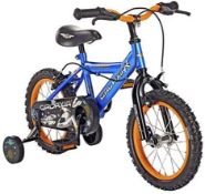 BOXED 14 INCH GLAXIA BOYS BIKE WITH STABLISERS