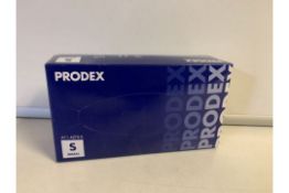 10 X PACKS OF 100 PRODEX VINYL DISPOSABLE GLOVES POWDERED BLUE