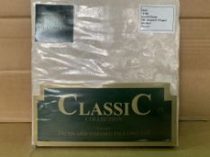 60 x NEW PACKAGED CLASSIC COLLECTION LUXURY JACQUARD OXFORD PILLOW CASES